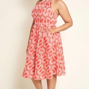 ModCloth Fir and Flair Halter Dress